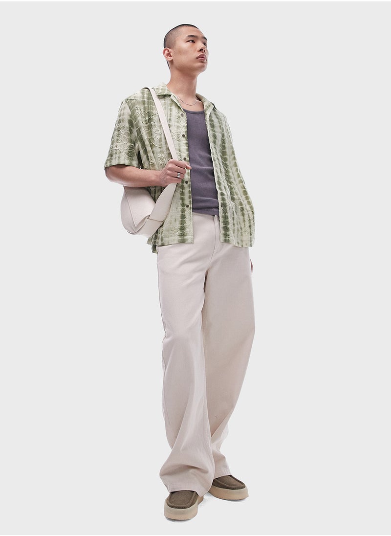 TOPMAN قميص مزخرف بتقنية صبغ التايداي  - Image 5