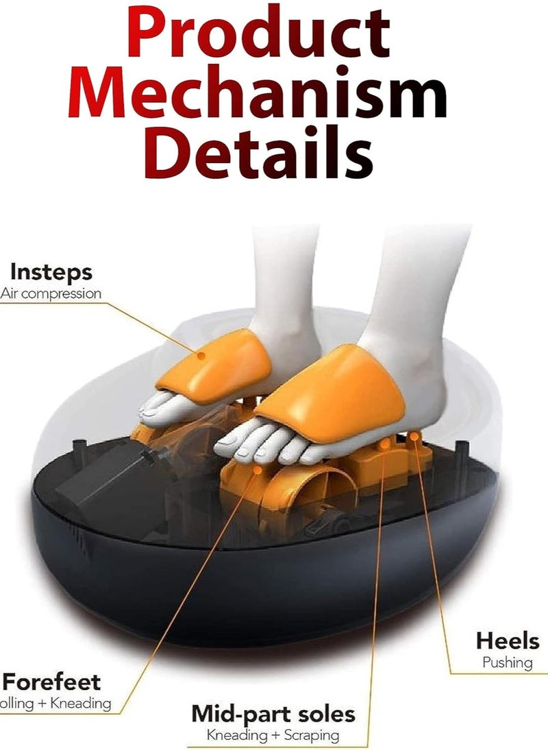 Toshonics 4D Shiatsu Foot Massager with 5 Intensities, 4 Modes, Infrared Heat, and Removable Sleeves for a Personalized, Hygienic, and Therapeutic Foot Massage Experience  - Image 4