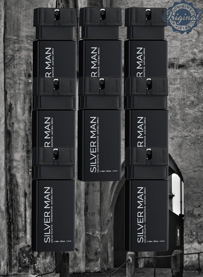 Silver 8 Pieces Silver Man Perfume 100ml EDT - Image 1