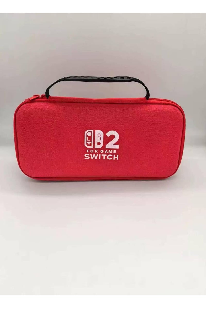 Nintendo Switch 2 Carrying Case, Large Capacity Storage Bag with 12 Game Card Slots, Dock Compatible, Handle Design Nintendo (2025) Switch 2, (Red) - Image 1