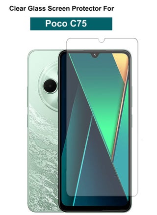 Xiaomi Poco C75 - Tempered Glass Screen Protector – High Transparency, Delicate Touch, Anti-Explosion, Smooth Arc Edges, Easy Installation, 9H Hardness HD Tempered Glass Screen Protector 99% Transparency with device's original screen clarity and brightness-Clear - pzsku/Z765E6F34288894CCB37FZ/45/_/1739182997/e2f807bf-8de3-498a-a4ba-d2cb417a845f