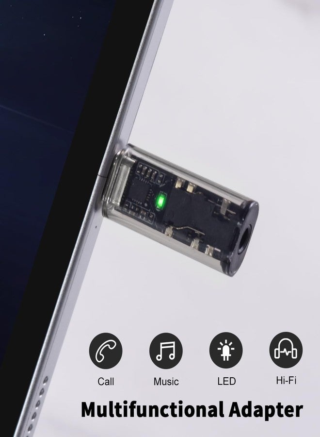 Duttek USB C to 3.5mm Headphone Jack Adapter 2 Pack, USB C to Aux Audio Extension Connector, USB C Male to Headphone Adapter for iPhone 15 Pro Max Plus and Type C to Jack Dongle Adapter Black - Image 3