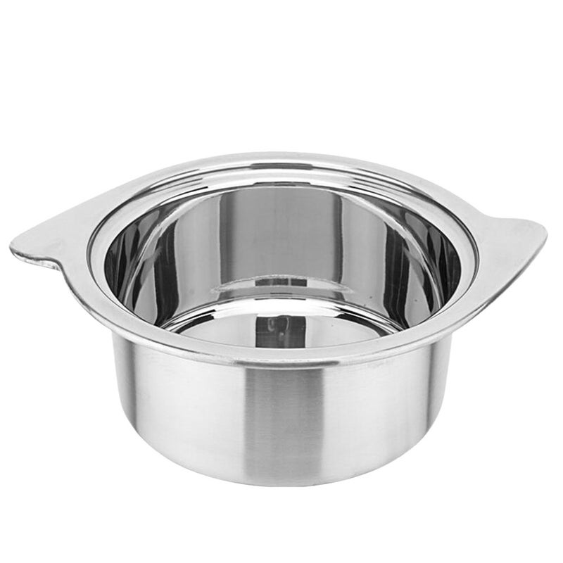 1Pc 16cm Stainless Steel Hot Pot Soloist Pot compatible for Induction Cooker without Lid (Silver) - Image 1