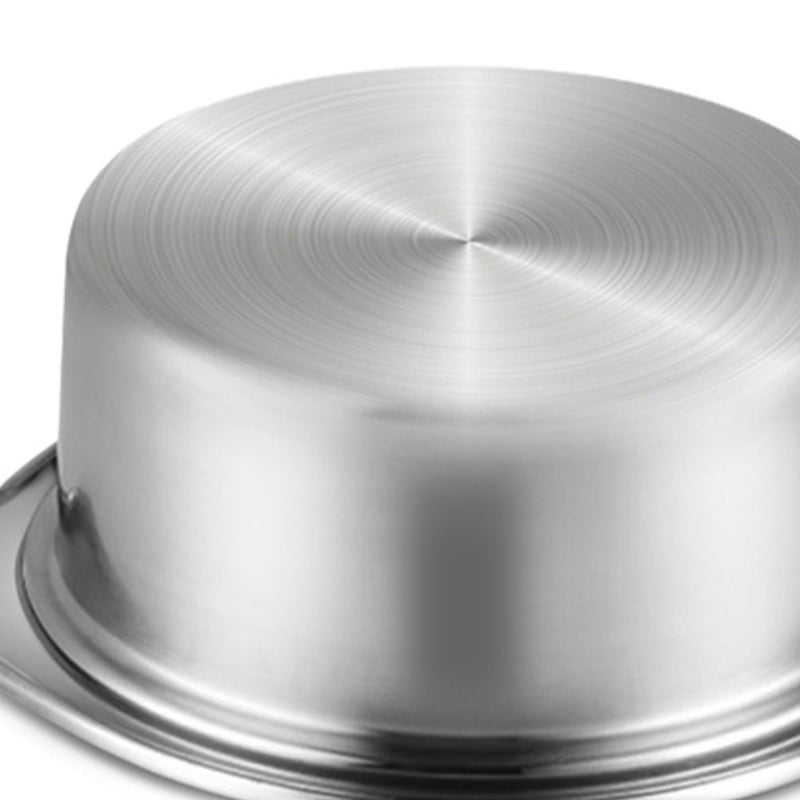 1Pc 16cm Stainless Steel Hot Pot Soloist Pot compatible for Induction Cooker without Lid (Silver) - Image 4