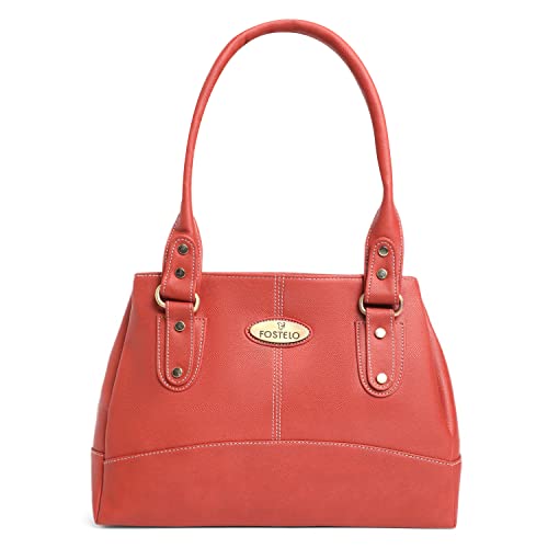 Fostelo Women's Birdie Satchel Tote Handbag for Women | Ladies Purse | Stylish Shoulder Bag | Gift For Women | Red - Image 1