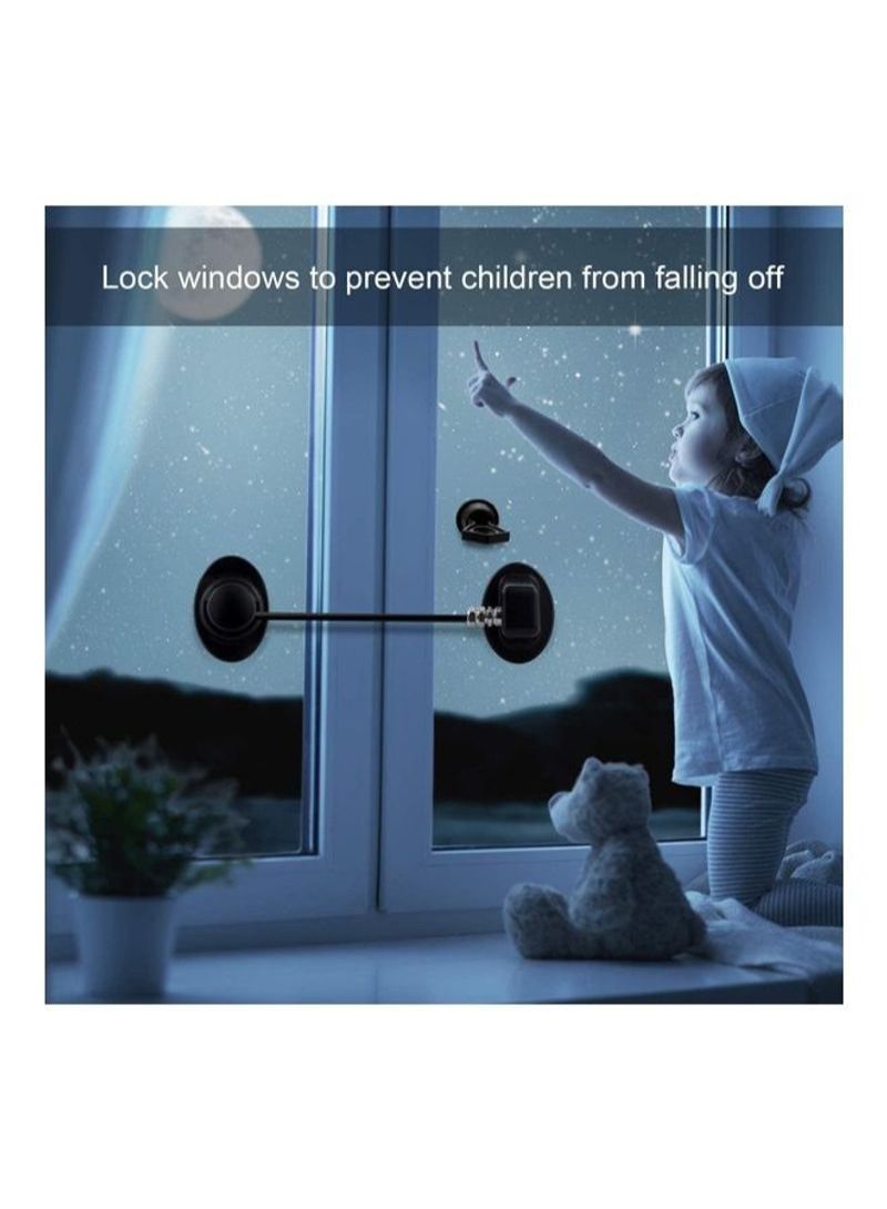 قفل لباب الثلاجة من قطعتين أسود - Image 4