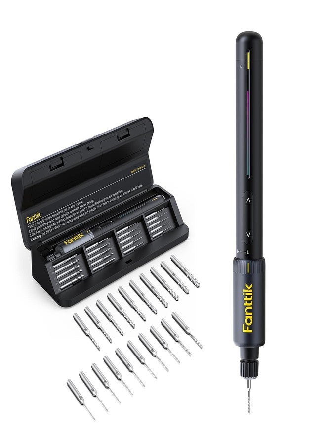 Fanttik K2 Nano Power Drill, Mini Precision Drill, Hand Drill, 20 Drill Bits, 800mAh Rechargeable, Tool Kit for DIY Projects, Shells, Plastic, Jewelry, PCB, Aluminum Plate - Image 1