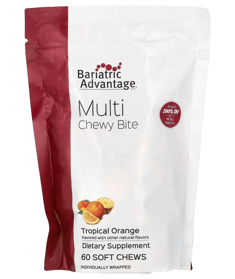 Bariatric Advantage Multi Chewy Bite Tropical Orange 60 Soft Chews