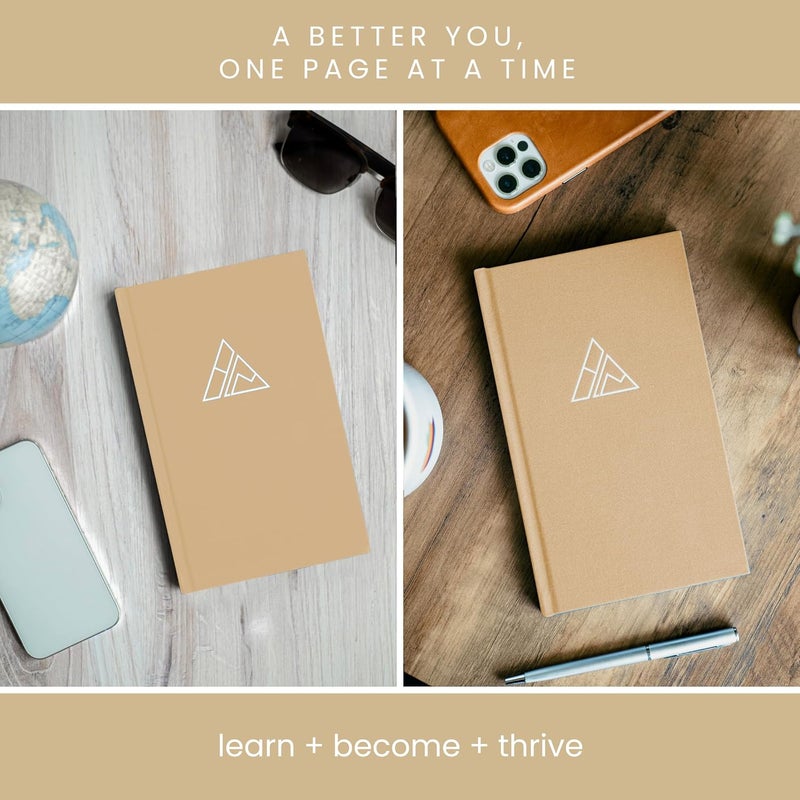 Realizations Self-Mastery Journal for Men - Gratitude Journal – 5 Minute Journals - Reflection Manifestation Journal for Mindfulness – Goal/Guided Gratitude Journel for Women & Men (Khaki) - Image 4