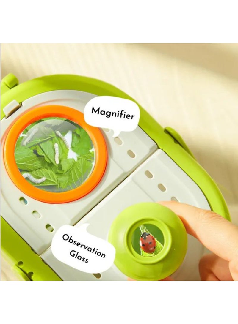 MiDeer طقم مراقبة الحشرات المتنوع للأطفال | مجموعة صيد الحشرات والاستكشاف مع صندوق مكبر، ملقط، شبكة ودفتر ملاحظات | لعبة تعليمية للعلوم الطبيعية لاكتشاف الهواء الطلق - Image 4