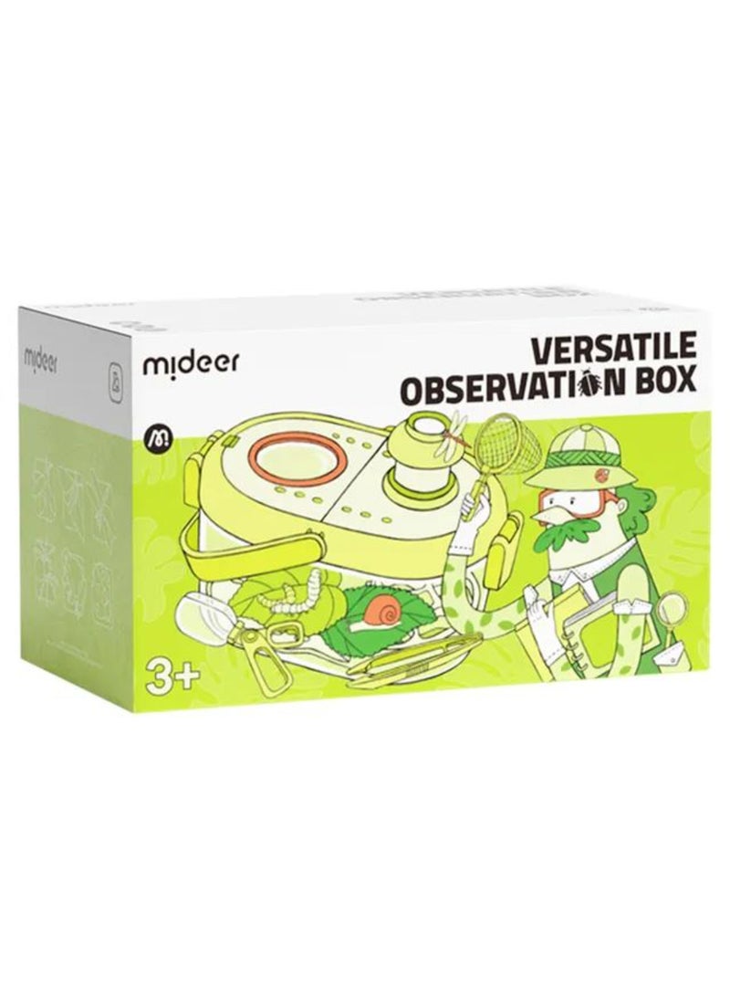 MiDeer طقم مراقبة الحشرات المتنوع للأطفال | مجموعة صيد الحشرات والاستكشاف مع صندوق مكبر، ملقط، شبكة ودفتر ملاحظات | لعبة تعليمية للعلوم الطبيعية لاكتشاف الهواء الطلق - Image 3