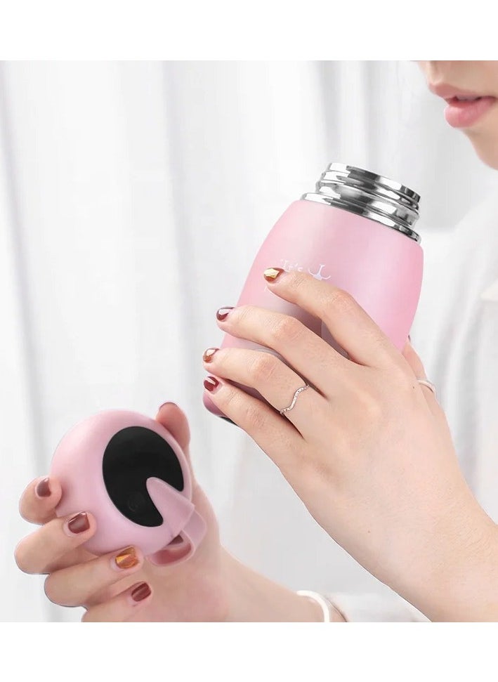 Generic - Vacuum Cup, Stainless Steel Steel Lightweight Portable Thermos with Temperature Display Stainless Steel Thermal Filter Coffee Tea, Vacuum Cup, Kids Water Bottle for Travel Home, School Office - Image 1