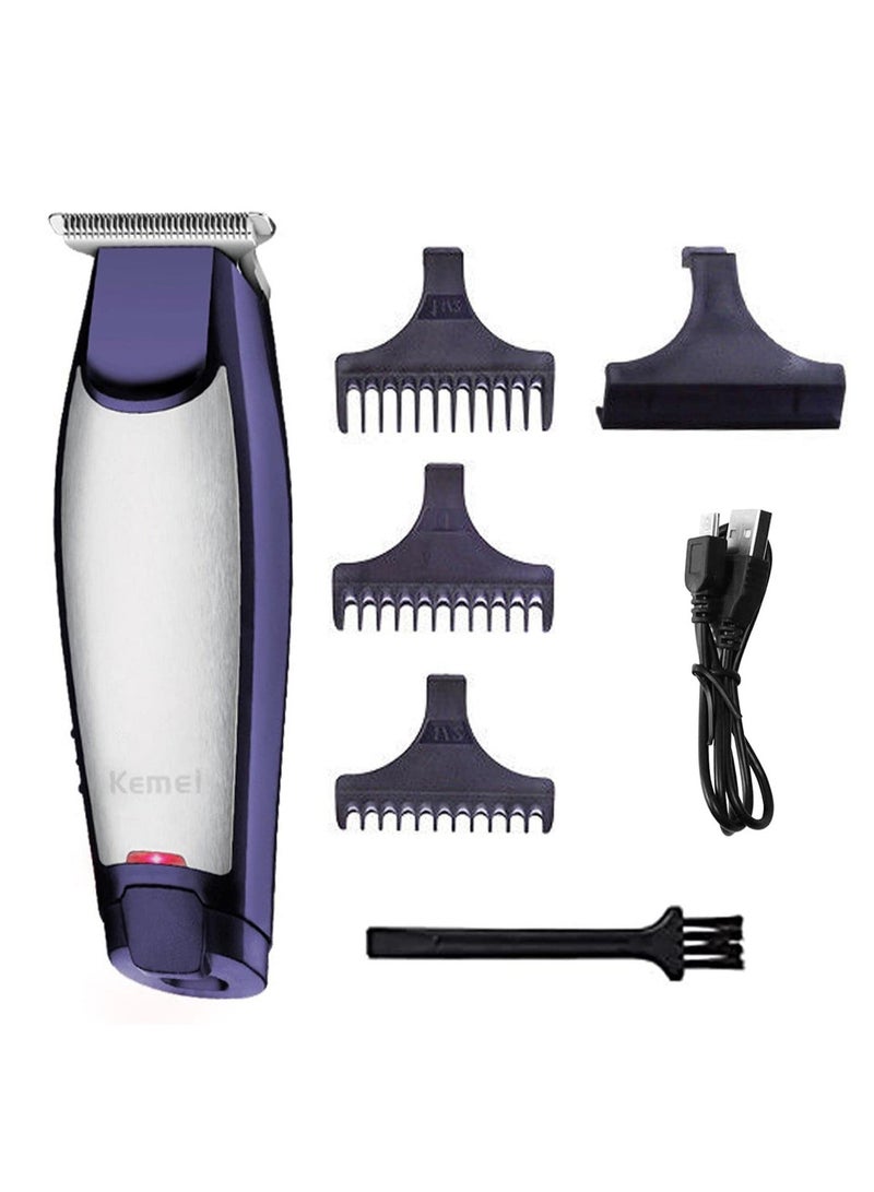 KM-5021 3 In 1 Rechargeable Trimmer & Clipper Blue/Silver 18.2 x 6 x 14cm - Image 1