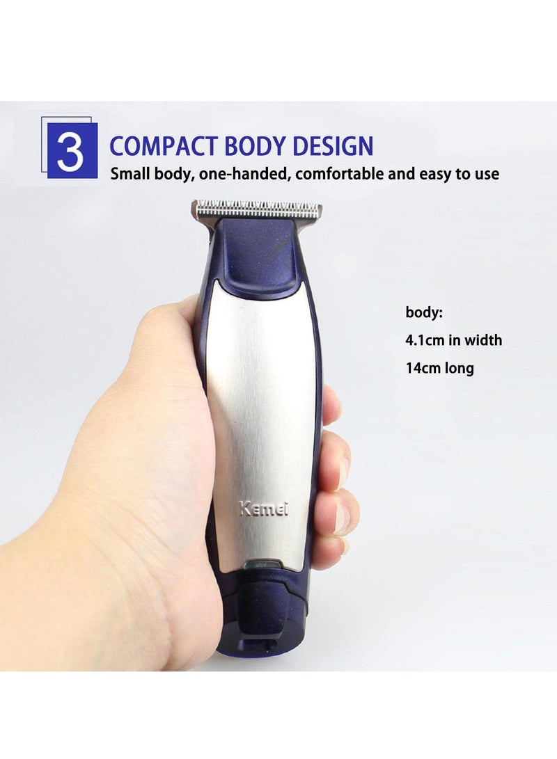KM-5021 3 In 1 Rechargeable Trimmer & Clipper Blue/Silver 18.2 x 6 x 14cm - Image 4