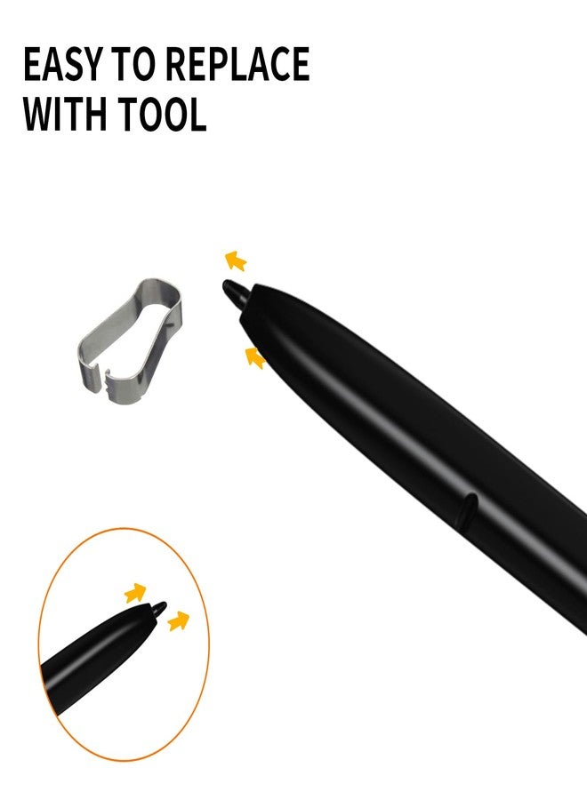 Eaglewireless [5 Pack] Eaglewireless Soft Rubber Tip Stylus S Pen Replacement Tips Nibs for Samsung Galaxy S22 Ultra 5G and Galaxy S23 Ultra 5G 2023 and S24 Ultra 5G+Remove Tweezer[Soft Rubber Tips] - Image 5