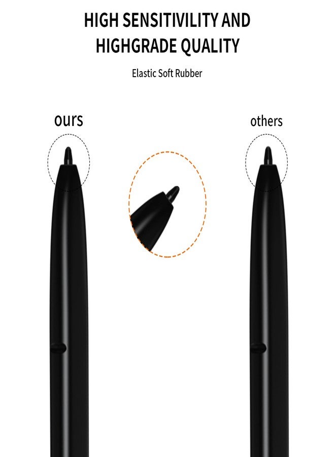 Eaglewireless [5 Pack] Eaglewireless Soft Rubber Tip Stylus S Pen Replacement Tips Nibs for Samsung Galaxy S22 Ultra 5G and Galaxy S23 Ultra 5G 2023 and S24 Ultra 5G+Remove Tweezer[Soft Rubber Tips] - Image 2