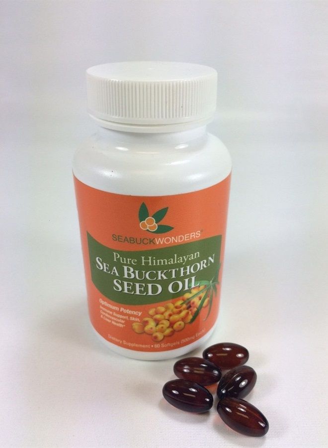 SEABUCKWONDERS زيت بذور البحر النبق، مصنوع من البحر النبق العضوي، 60-كبسولة لينة - Image 4
