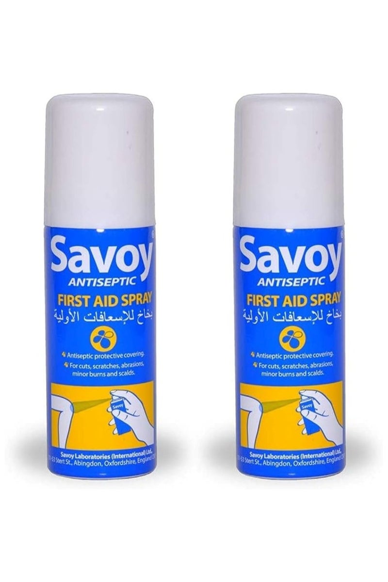 Savoy Antiseptic First Aid Spray 50ml 2PCS
