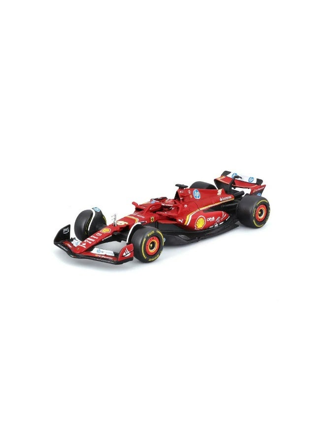 Bburago Bburago Formula 1 World Championship Racing 2024 Scuderia Ferrari SF24 #16 Charles Leclerc Die-cast Car (Red, 1:43)  - Image 3