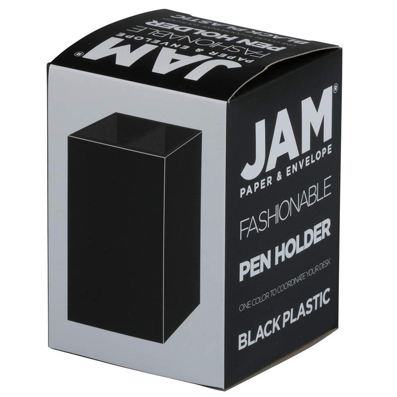 JAM Paper Plastic Pen Holder - Black - Desktop Pencil Cup Sold Individually - Image 5