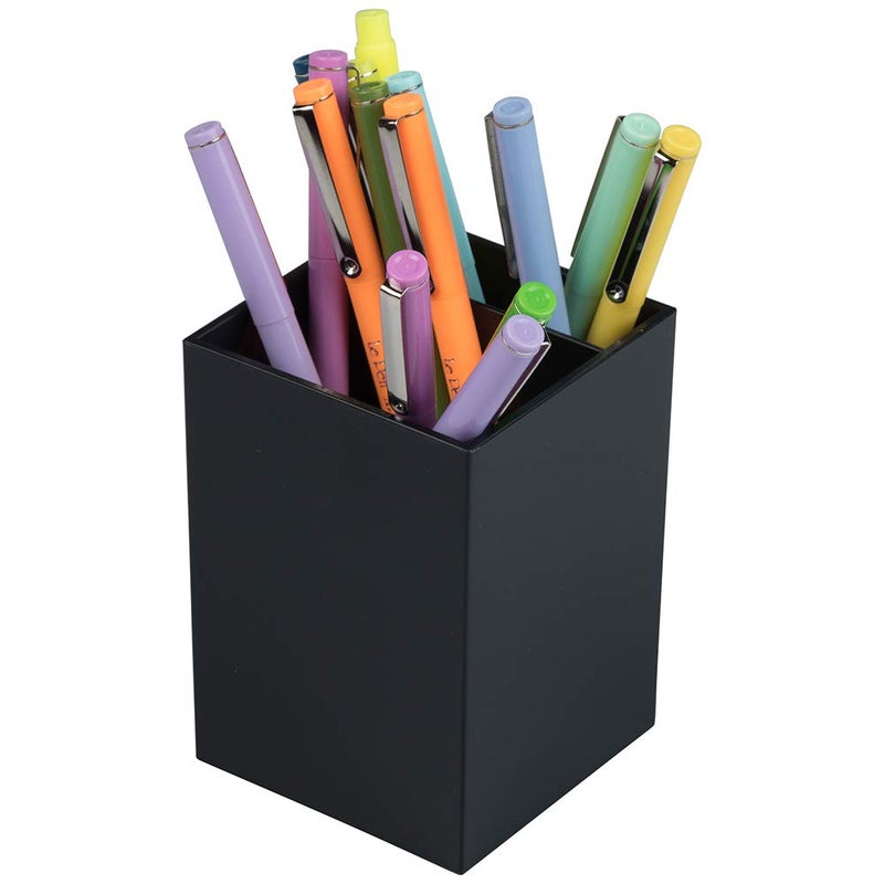 JAM Paper Plastic Pen Holder - Black - Desktop Pencil Cup Sold Individually - Image 4