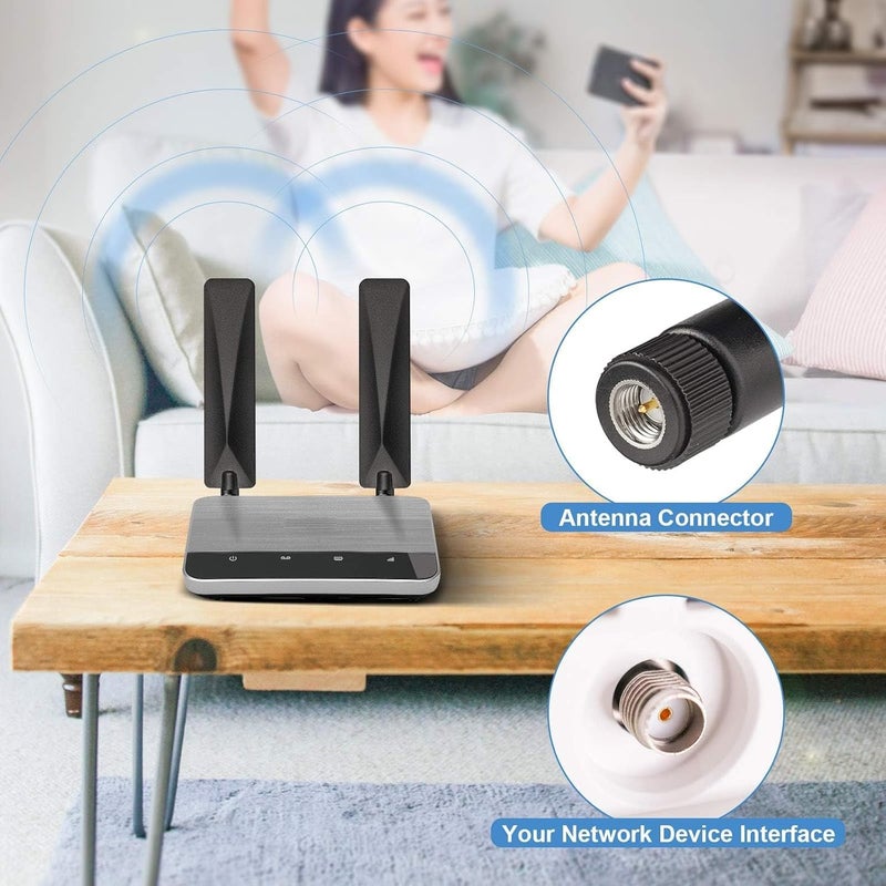 BINGFU 4G LTE Antenna 9dBi SMA Male Cellular Antenna (10-Pack) Compatible with 4G LTE Wireless CPE Router Hotspot Cellular Gateway Industrial IoT Router Trail Game Camera Outdoor Security Camera - Image 2