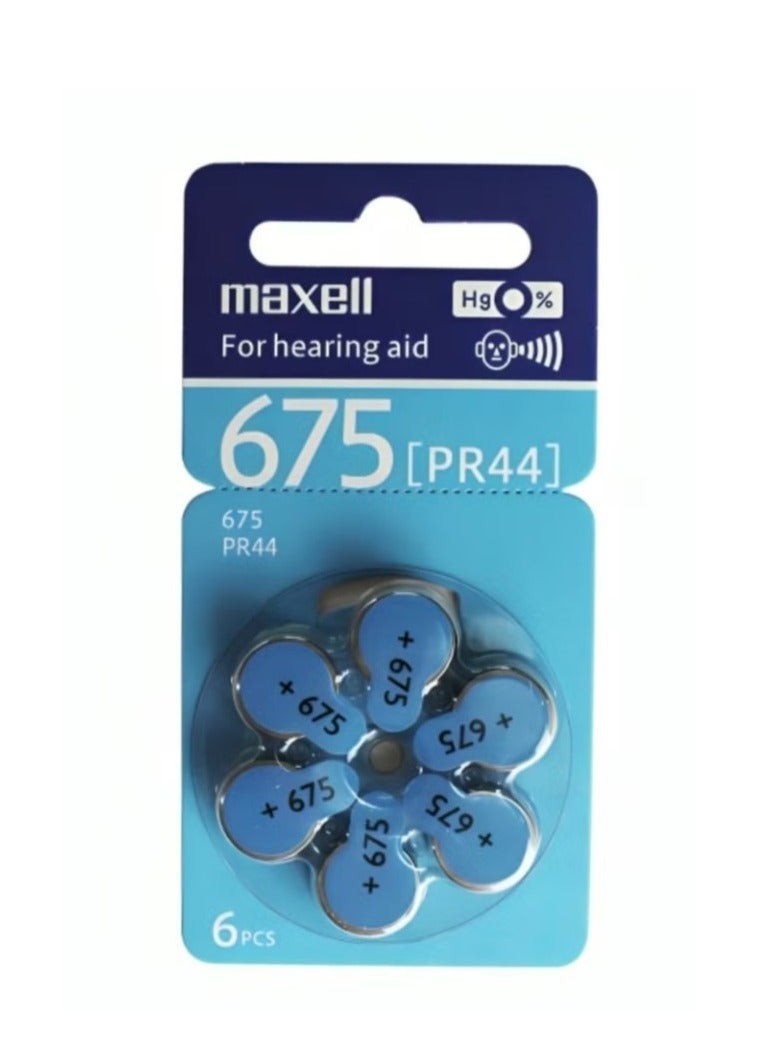 ماكسل بطاريات لسماعات الأذن 675(PR44) 6 قطع - Image 1