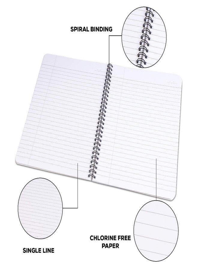Classmate Soft Cover 6 Subject Spiral Binding Notebook, Single Line, 300 Pages (2105013) Pack Of 2 - Image 3