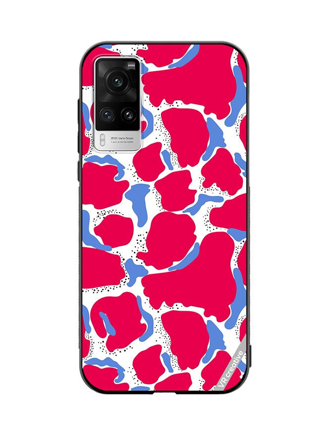 VR CREATIVE Protective Case Cover For Vivo X60 Pro Strips Design Multicolour - Image 1