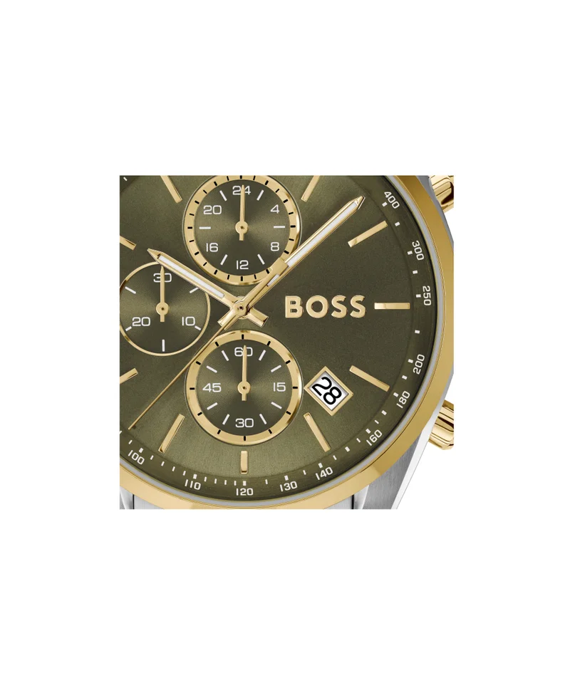 BOSS Grand Prix 44 Steel Strap Analog Watch