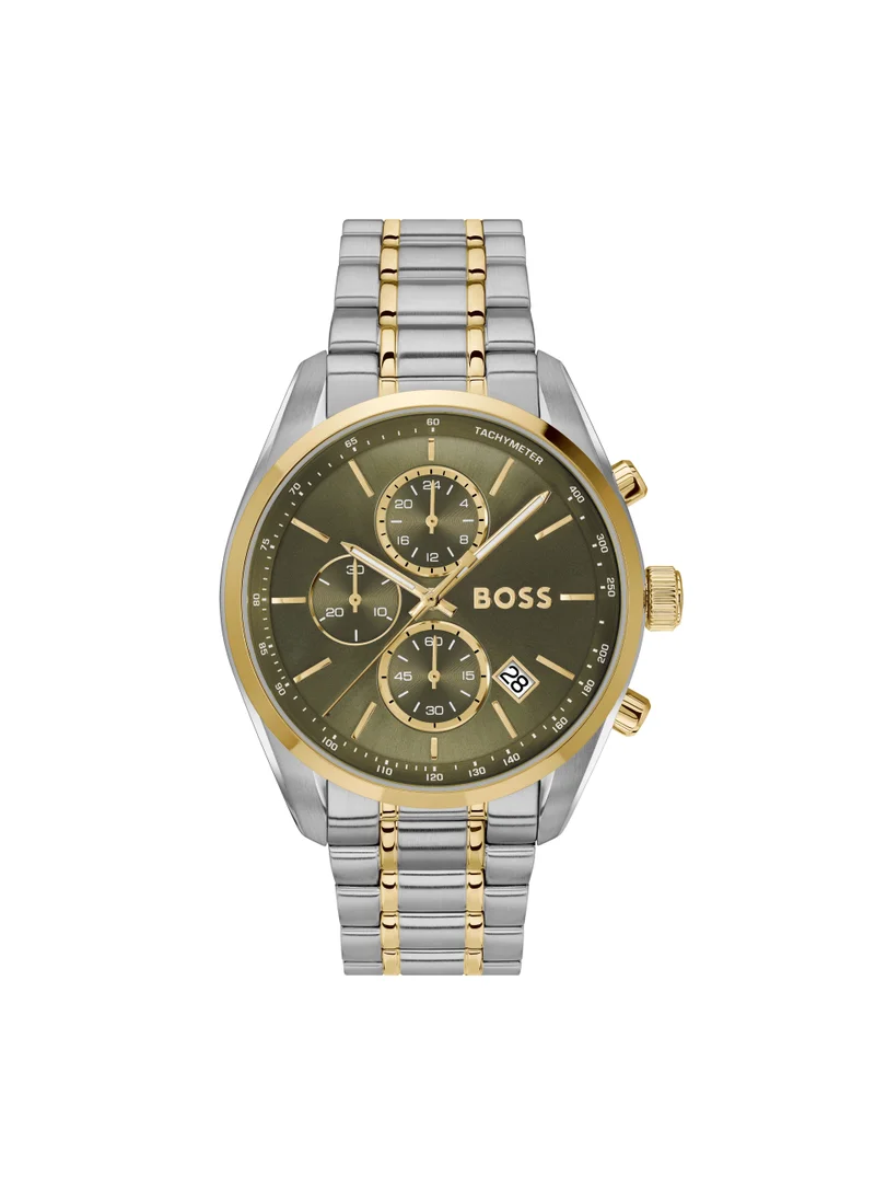 BOSS Grand Prix 44 Steel Strap Analog Watch