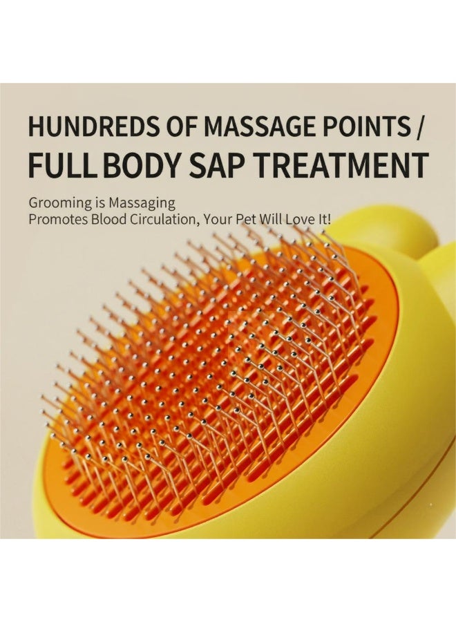 إيبت فرشاة تنظيف ذاتية للقطط والكلاب الصغيرة - لون أصفر - Image 2