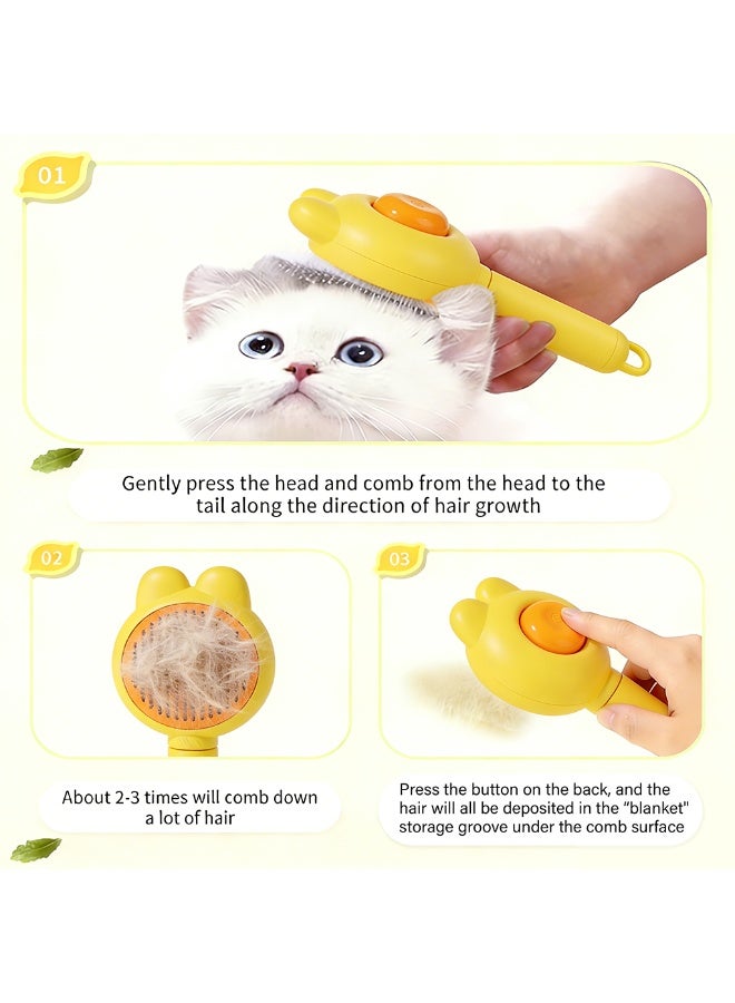 إيبت فرشاة تنظيف ذاتية للقطط والكلاب الصغيرة - لون أصفر - Image 4