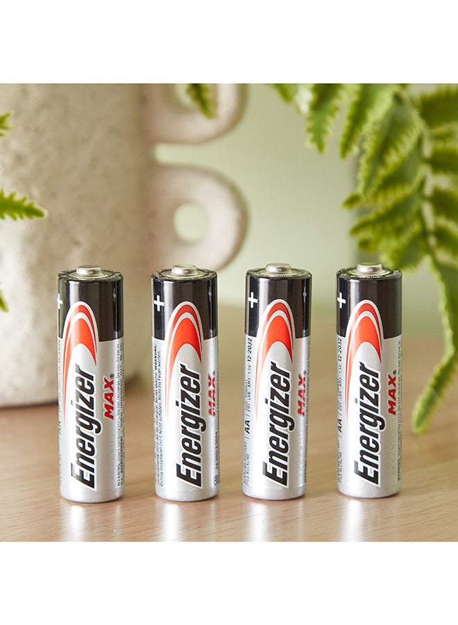 Energizer 4-Piece Max AA Alkaline Battery Set 2 x 5 x 1 cm - Image 1