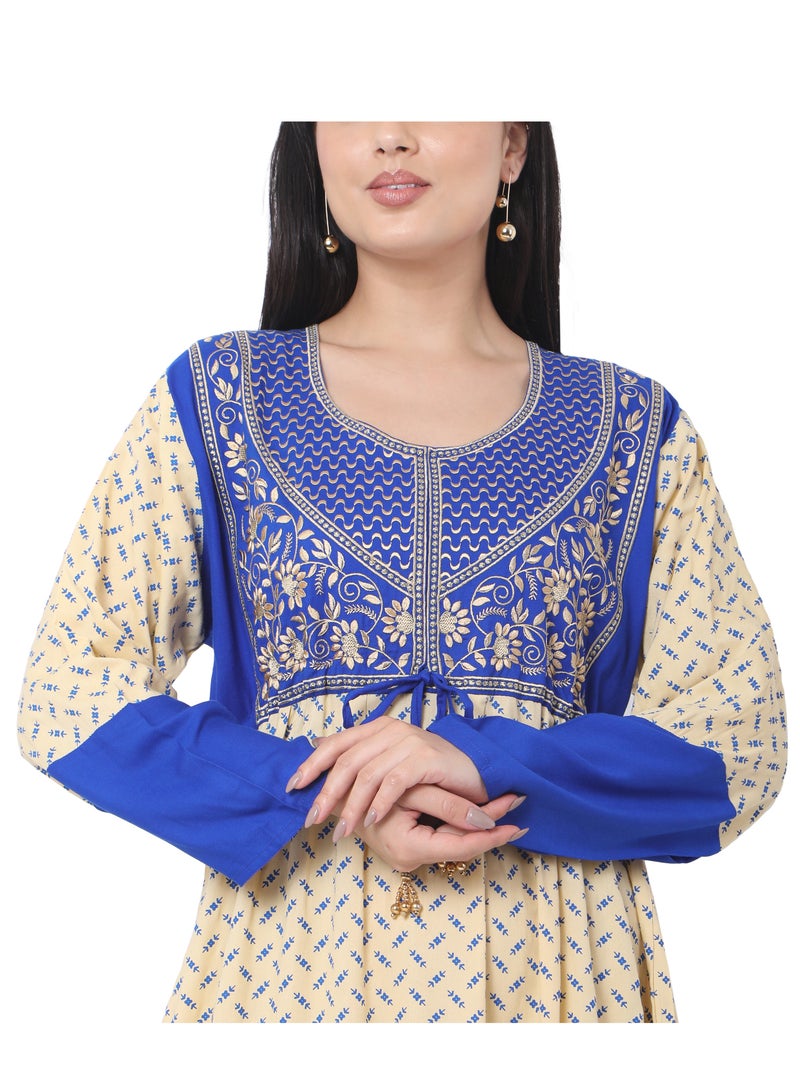 HANA & SARA MODEST THICK EMBRODERED WITH LONG SLEEVES AND UNIQUE THREAD BELT HIGH QUALITY STYLISH ARABIC KAFTAN JALABIYA DRESS  - Image 3