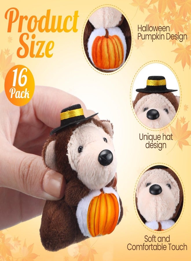 فينسوت مجموعة من 24 لعبة محشوة صغيرة لعيد الشكر من Vinsot، مجموعة من 24 لعبة محشوة صغيرة لعيد الشكر في الخريف، سلسلة مفاتيح من القطيفة لتزيين حفلات الخريف، زينة شجرة، حشوات لحقيبة الهدايا، 3 بوصات - Image 2