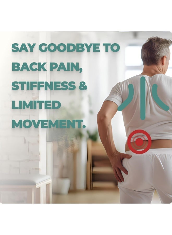 YOUWE7 Back Roller & Yoga Wheel - Relieve Lower & Upper Back Pain & Stiffness - Therapeutically Stretch, Mobilize & Decompress Your Spine - Increase Mobility, Flexibility & Alignment(12" x 5") - Image 3