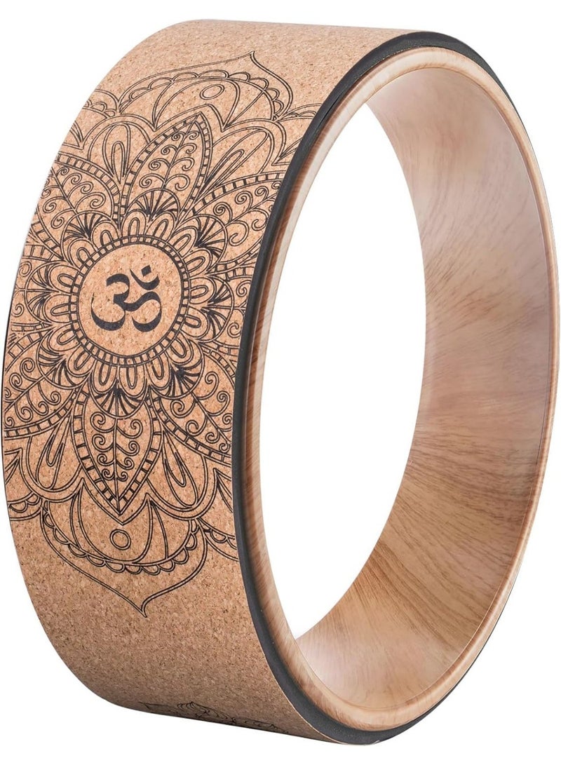 YOUWE7 Back Roller & Yoga Wheel - Relieve Lower & Upper Back Pain & Stiffness - Therapeutically Stretch, Mobilize & Decompress Your Spine - Increase Mobility, Flexibility & Alignment(12" x 5") - Image 1