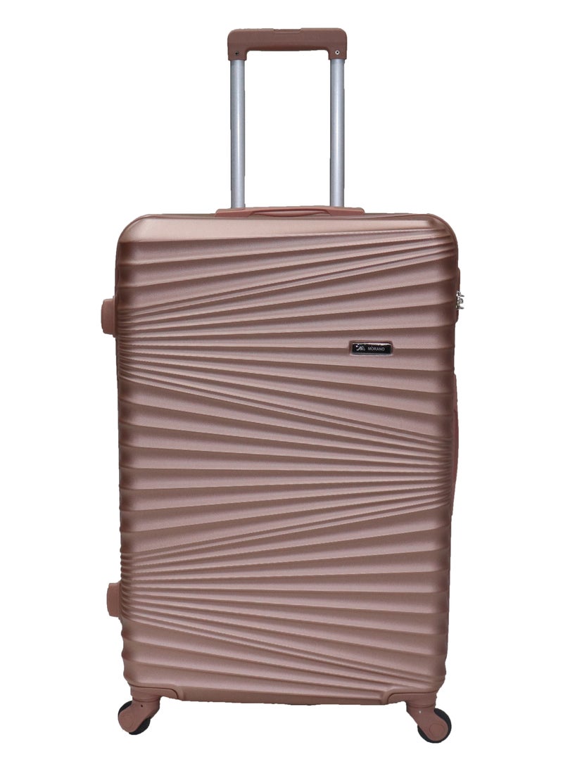 MORANO - Morano Hard-Side Travel Back Luggage Trolley Set, 4 Pcs - Rose Gold - Image 1