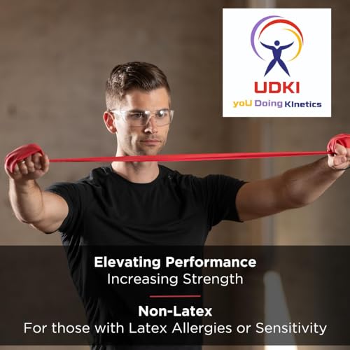 UDKI 7Kg - 15Kg Red Resistance Band - Exercise & Pull Up Bands for Home Gym Fitness - Men & Women - 100% Natural Rubber - Image 5
