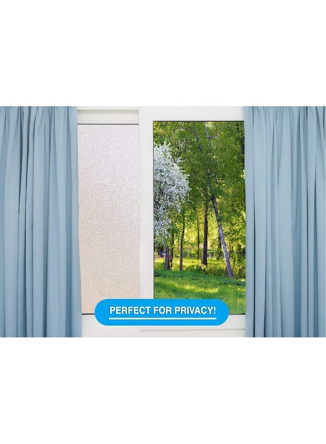 Window Whirl Privacy Window Film: Translucent Static Cling Treatment for Home Security and Decorative Opaque Glass Effect - Image 4