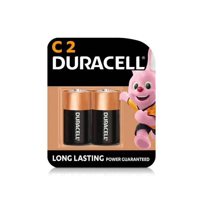 Duracell C2 Long Lasting Power Guaranteed 1.5V Alkaline Batteries- 2pcs