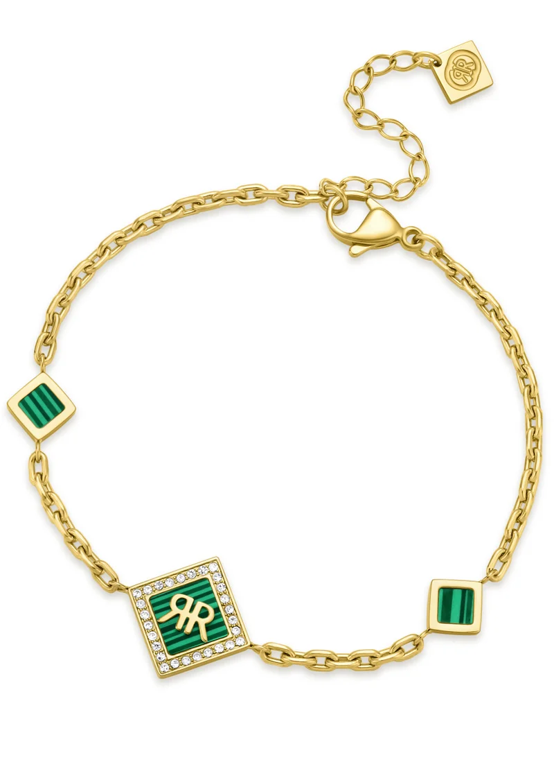 CERRUTI 1881 Cerruti 1881 Diamante Green and Gold Plated Bracelet for Women