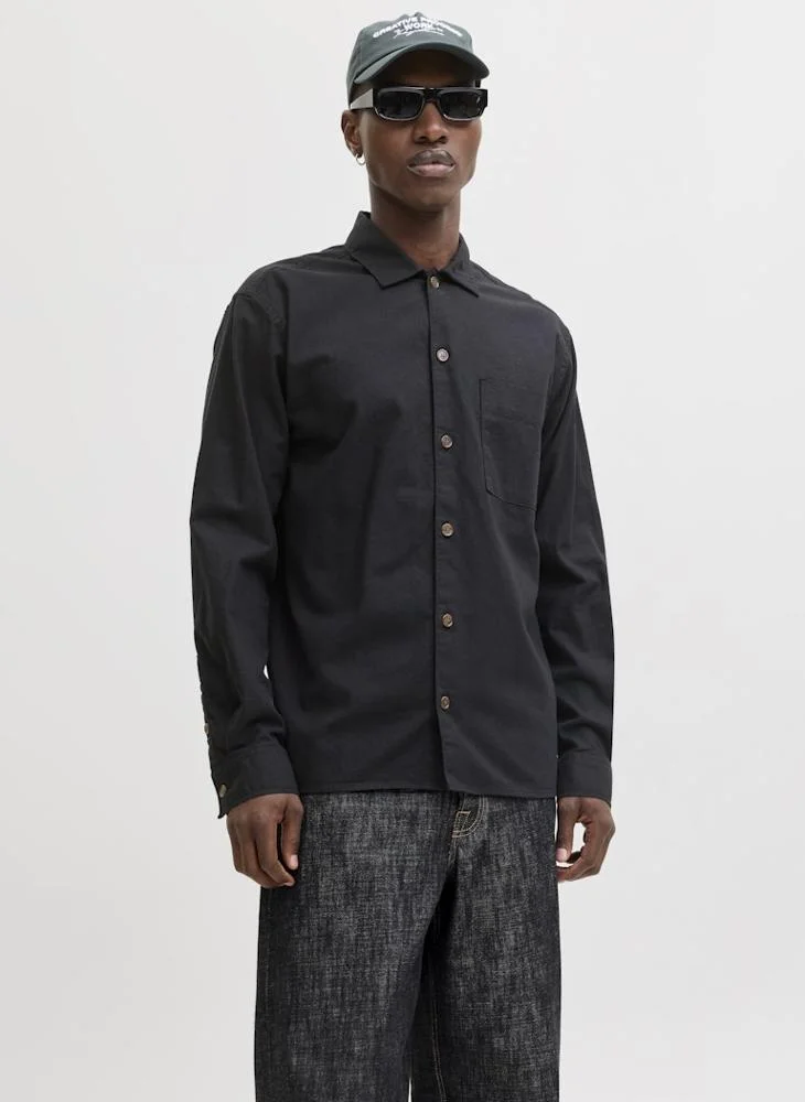 JACK & JONES  Casual long Sleeve Oversize Shirt for Men | Best Price UAE
