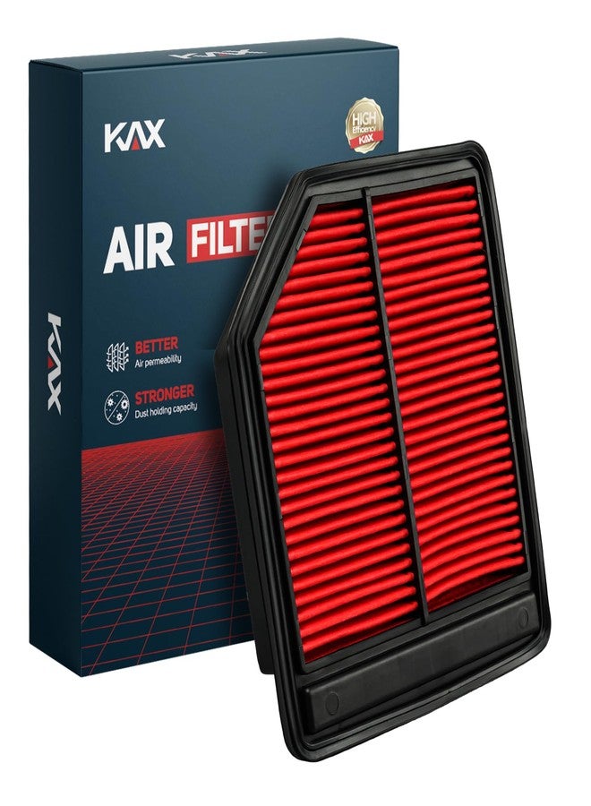 KAX Premium Engine Air Filter, CA10165 Replacement for Honda Civic 2006 2007 2008 2009 2010 2011 L4 1.8L, Advanced Air Filter Media, Increased Acceleration - Image 1