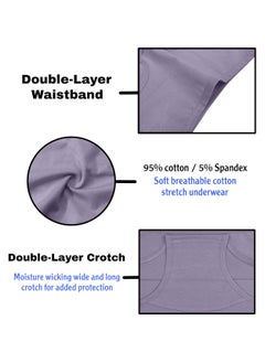 Love Bell Premium Cotton Four-way stretch Panties - MULTIPACK - Regular and Plus Sizes - Classic Briefs for Women (UAE/KSA, Alpha, 6XL, Regular, Regular, Floral Print - 6 Pcs Pack)  - Image 3