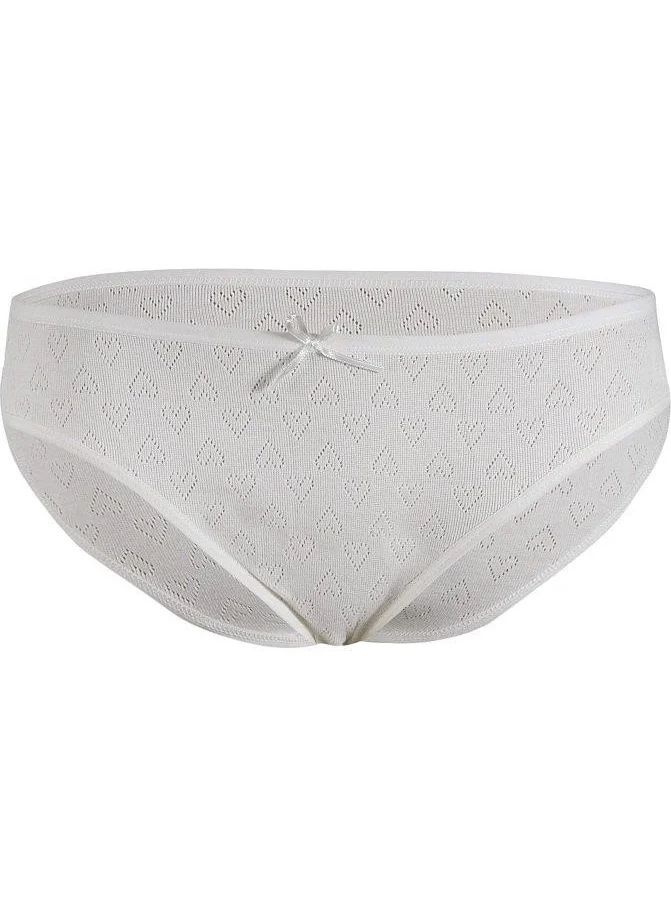 Yeni New Star 3577 Ecru Heart Women's Bikini Panties