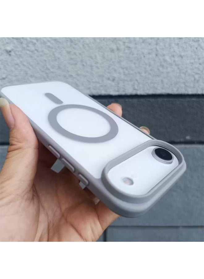 Denx Clear Magnetic Case for iPhone 17 Air, Compatible iphone 17 Air with MagSafe, Translucent Back Shockproof Phone Cover, (Natural Titanium)