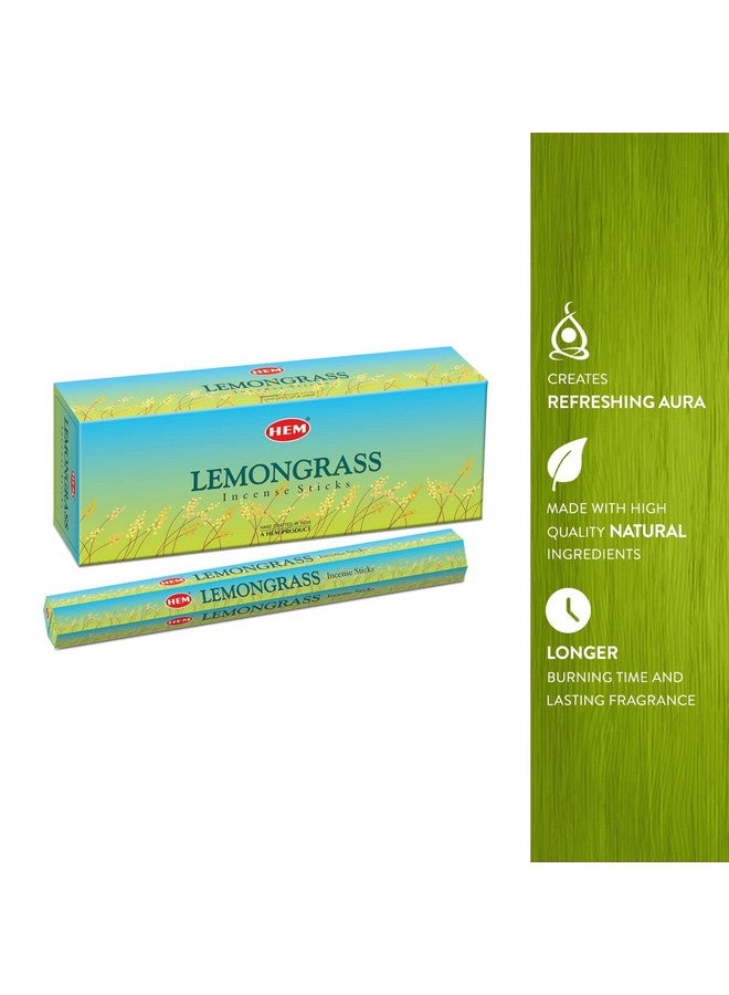 HEM Lemongrass Incense Sticks | Agarbatti For Home Freshness, Prayer, Positive Energy & Yoga Meditation | Pooja Item For Home | Burning Time - 35-40 Minutes |120 Sticks (Handcrafted & Low Smoke) - Image 5