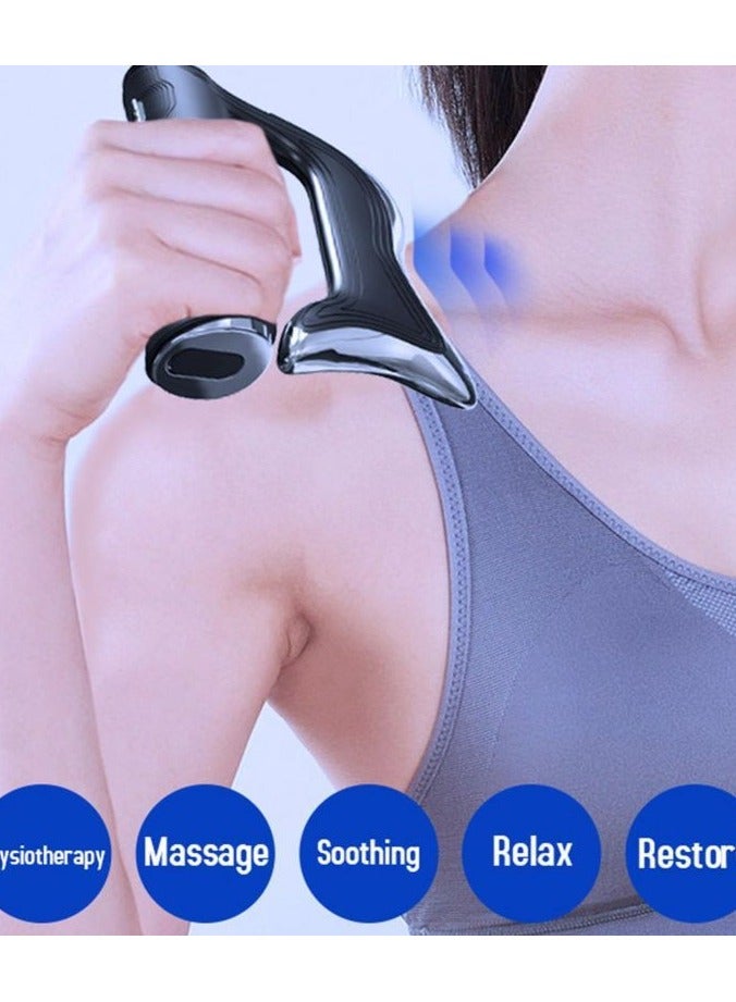 جهاز تدليك كهربائي محمول لتخفيف العضلات – جهاز علاج طبيعي يدوي بـ 3 سرعات - Image 4